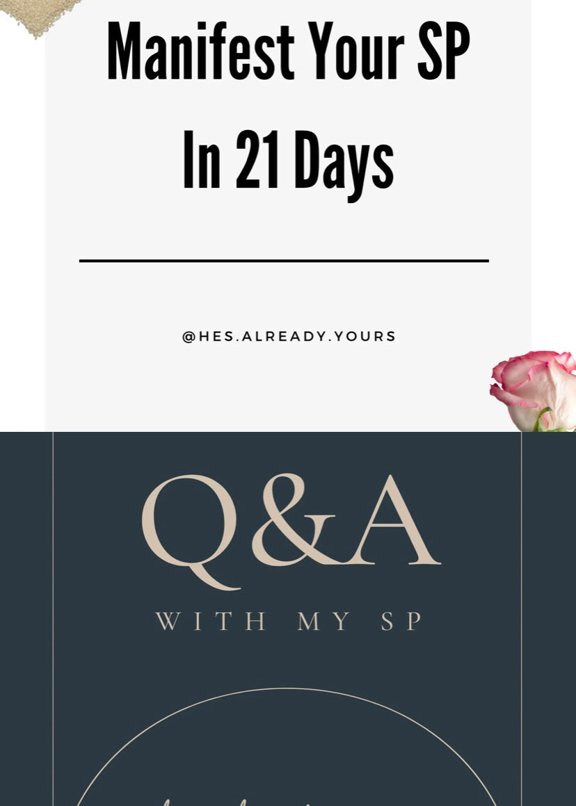 1. Manifest Your SP In 21 Days + Q&A With My SP Bundle