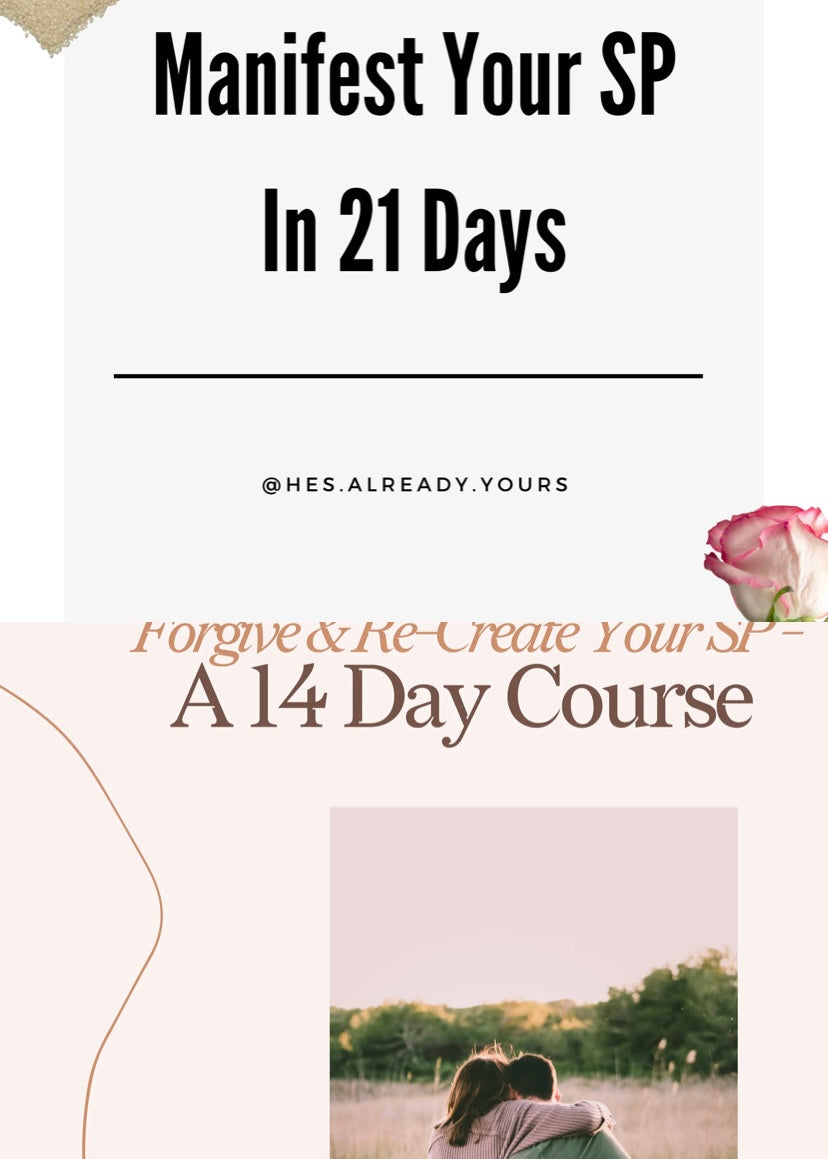 1. Forgive & Re-Create Your SP - A 14 Day Course + Manifest Your SP In 21 Days
